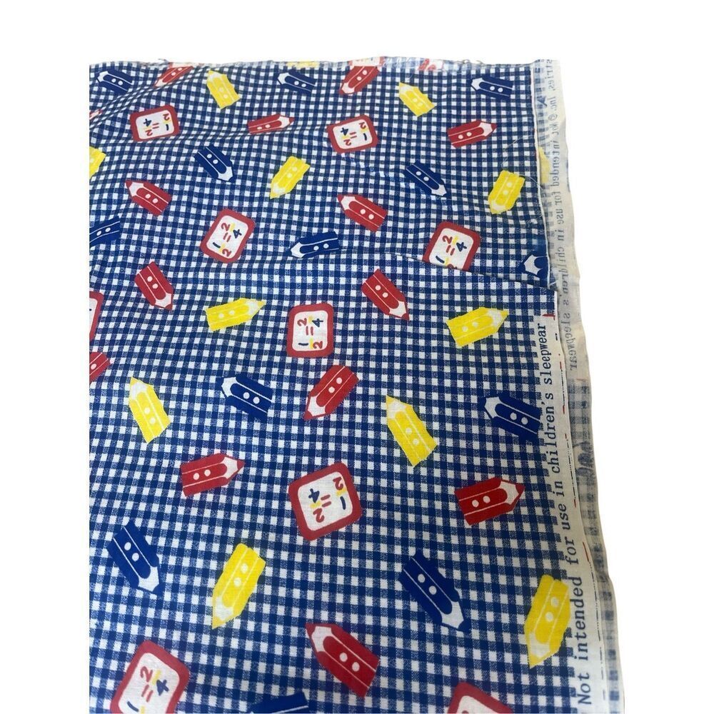Retro fabric “Back to School” by Spring  Industries
